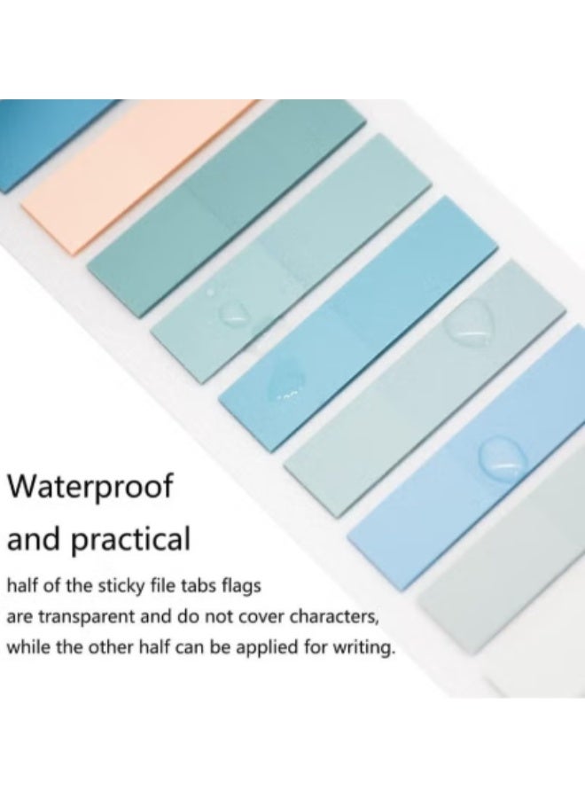 ووفيكسر مجموعة ملصقات لاصقة مكونة من 1200 قطعة، علامات صفحات شفافة ملونة مع مسطرة شفافة مرنة، فواصل فهرسة بألوان موراندي للكتب والملفات وتنظيم المكتب. - Image 4